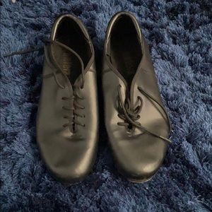 Balera black leather tap shoes